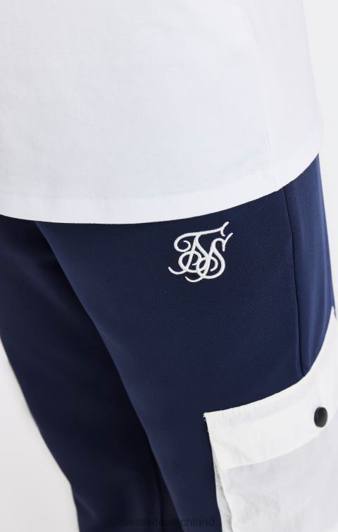 SikSilk Marineblaue Cargohose mit Taschen Jungen 680DH306 Bekleidung