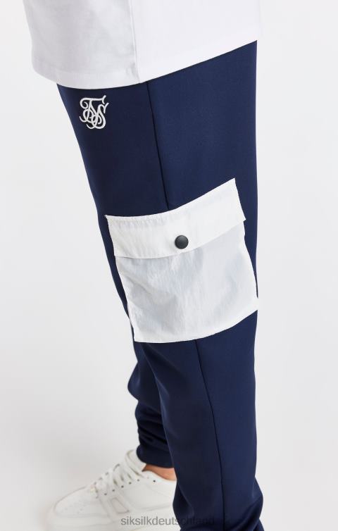 SikSilk Marineblaue Cargohose mit Taschen Jungen 680DH306 Bekleidung