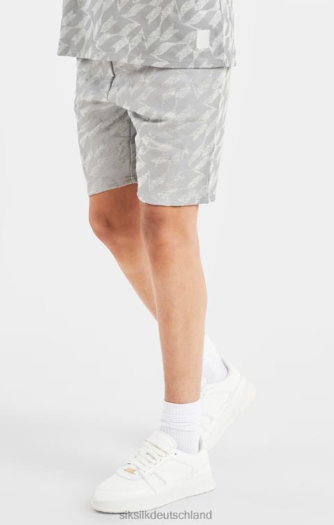 SikSilk x Messi Silver Print Short – Graumeliert Jungen 680DH311 Bekleidung