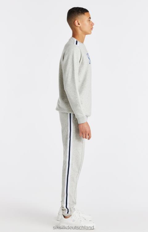 SikSilk Grau meliertes College-Sweatshirt mit Rundhalsausschnitt Jungen 680DH296 Bekleidung