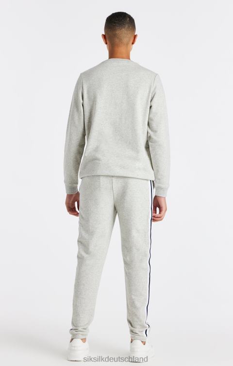 SikSilk Grau meliertes College-Sweatshirt mit Rundhalsausschnitt Jungen 680DH296 Bekleidung