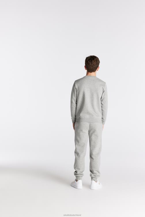 SikSilk Grau meliertes Essentials-Sweatshirt Jungen 680DH289 Bekleidung