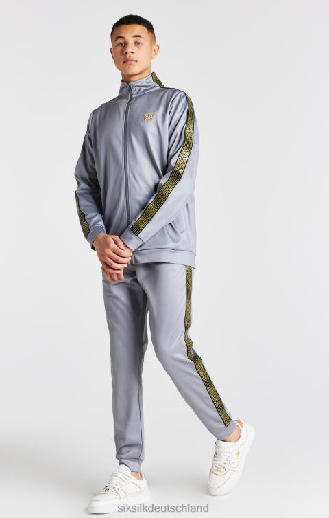 SikSilk Grauer Trichterkragen mit durchgehendem Reißverschluss Jungen 680DH295 Bekleidung
