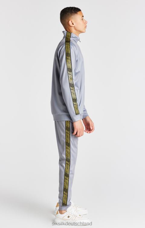 SikSilk Grauer Trichterkragen mit durchgehendem Reißverschluss Jungen 680DH295 Bekleidung