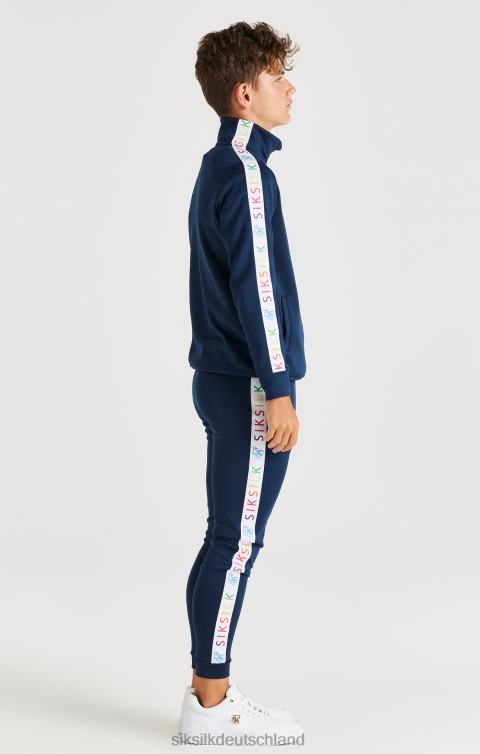 SikSilk Regenbogen-Trichterhalsausschnitt – Marineblau Jungen 680DH287 Bekleidung