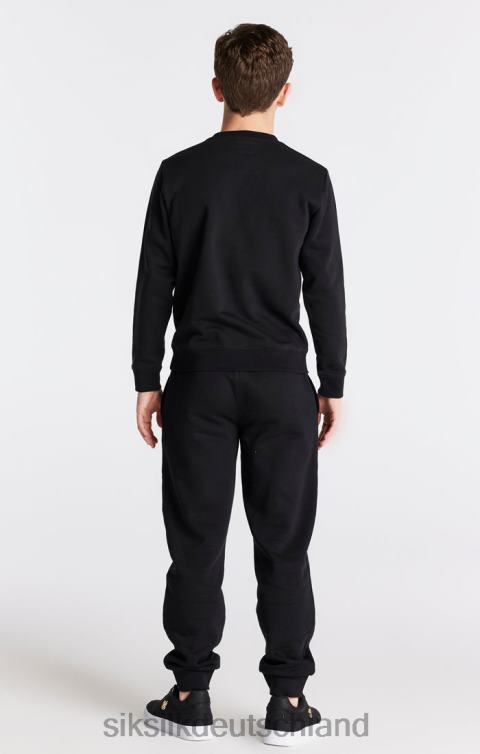 SikSilk Schwarzes Essentials-Sweatshirt Jungen 680DH291 Bekleidung