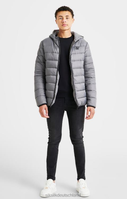 SikSilk graue wendbare Luftpolsterjacke Jungen 680DH298 Bekleidung