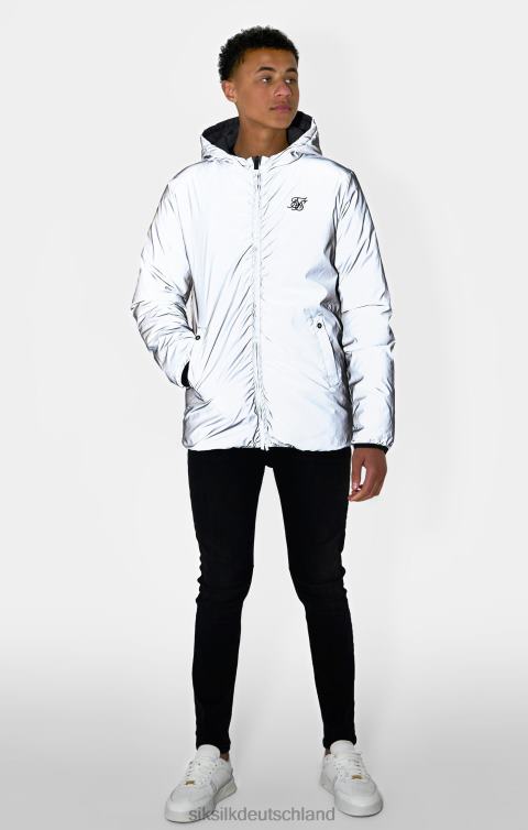 SikSilk graue wendbare Luftpolsterjacke Jungen 680DH298 Bekleidung