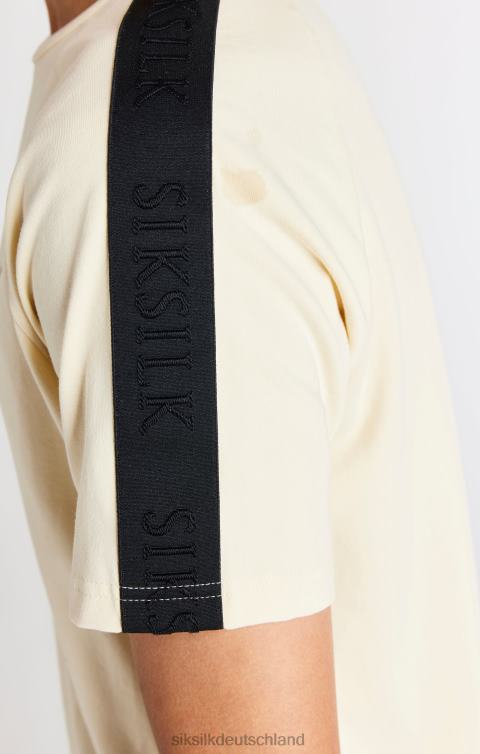 SikSilk Beigefarbenes Raglan-T-Shirt mit Streifen Jungen 680DH282 Bekleidung