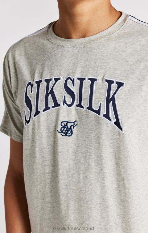 SikSilk Grau meliertes College-T-Shirt Jungen 680DH283 Bekleidung