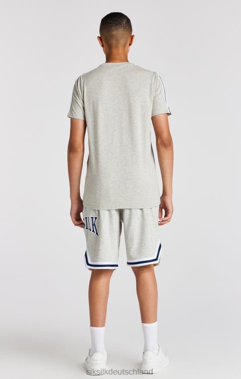 SikSilk Grau meliertes College-T-Shirt Jungen 680DH283 Bekleidung