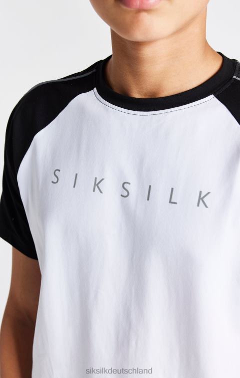 SikSilk weißes Raglan-T-Shirt Jungen 680DH284 Bekleidung