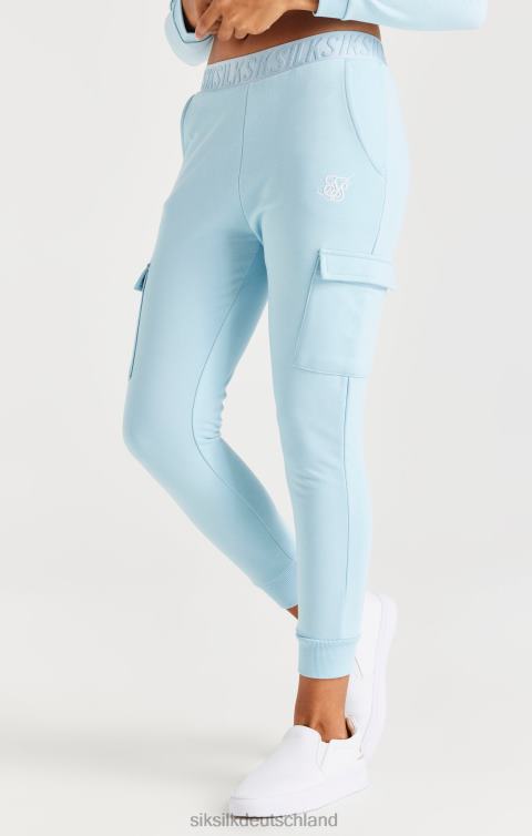 SikSilk Cargohose mit Klebeband – blau Mädchen 680DH352 Bekleidung