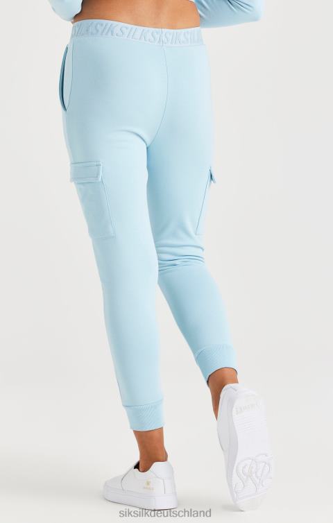 SikSilk Cargohose mit Klebeband – blau Mädchen 680DH352 Bekleidung