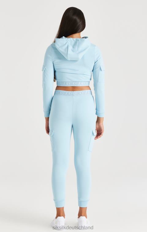 SikSilk Cargohose mit Klebeband – blau Mädchen 680DH352 Bekleidung