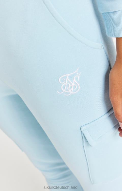 SikSilk Cargohose mit Klebeband – blau Mädchen 680DH352 Bekleidung