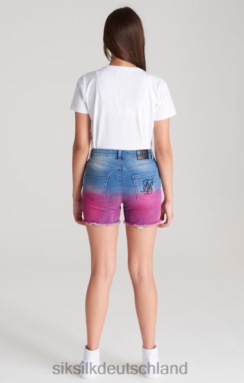 SikSilk Blaue Dip-Dye-Denim-Shorts Mädchen 680DH356 Bekleidung