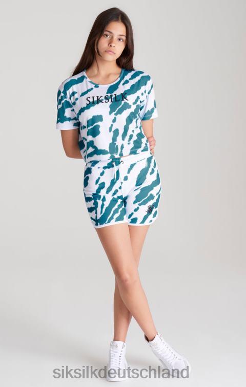 SikSilk Weiße Batik-Shorts Mädchen 680DH358 Bekleidung