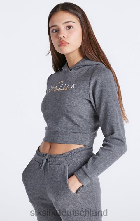 SikSilk Grau meliertes, charakteristisches Trainingsoberteil Mädchen 680DH329 Bekleidung
