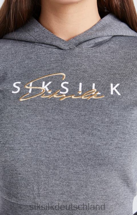 SikSilk Grau meliertes, charakteristisches Trainingsoberteil Mädchen 680DH329 Bekleidung