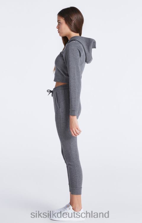 SikSilk Grau meliertes, charakteristisches Trainingsoberteil Mädchen 680DH329 Bekleidung