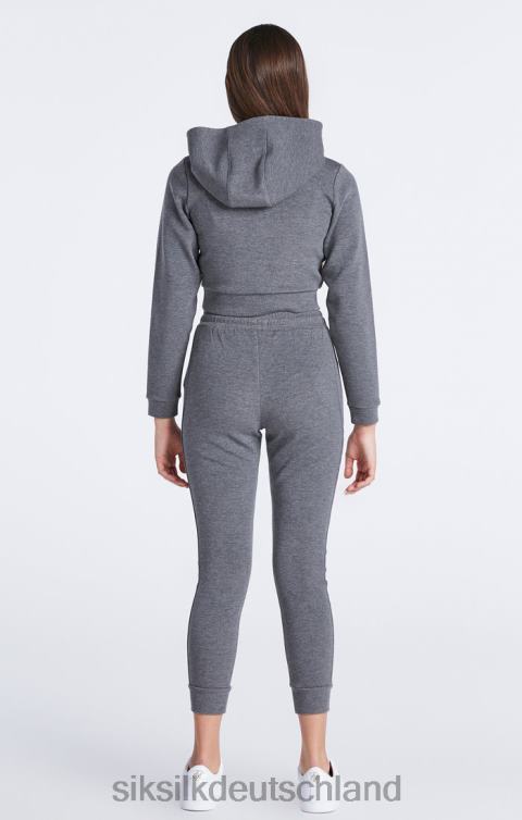 SikSilk Grau meliertes, charakteristisches Trainingsoberteil Mädchen 680DH329 Bekleidung