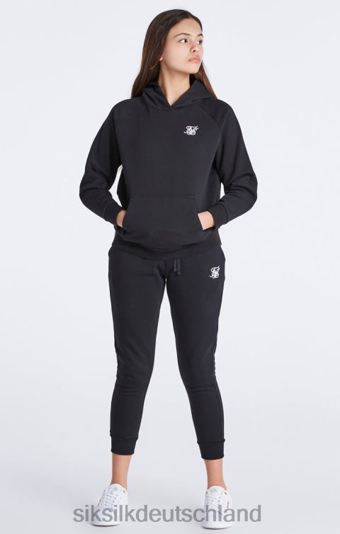 SikSilk Schwarzer Essentials-Kapuzenpullover zum Überziehen Mädchen 680DH335 Bekleidung