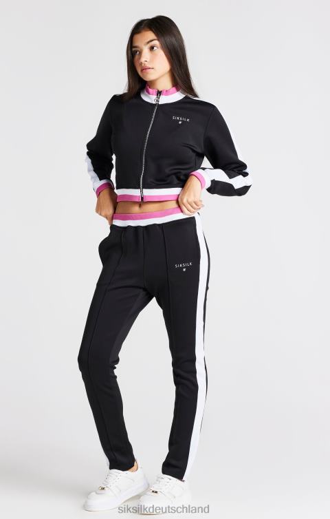 SikSilk schwarze Retro-Jacke Mädchen 680DH341 Bekleidung