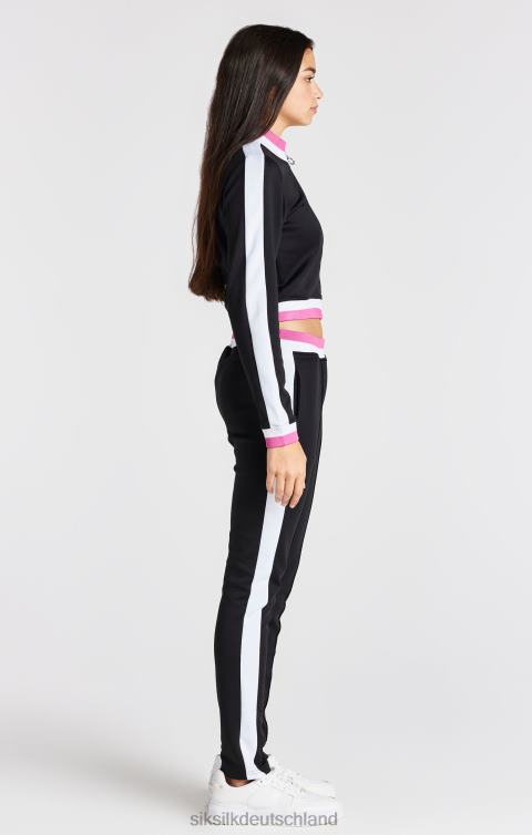 SikSilk schwarze Retro-Jacke Mädchen 680DH341 Bekleidung