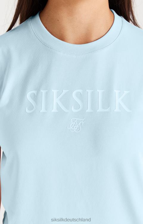 SikSilk Marken-T-Shirt – blau Mädchen 680DH319 Bekleidung