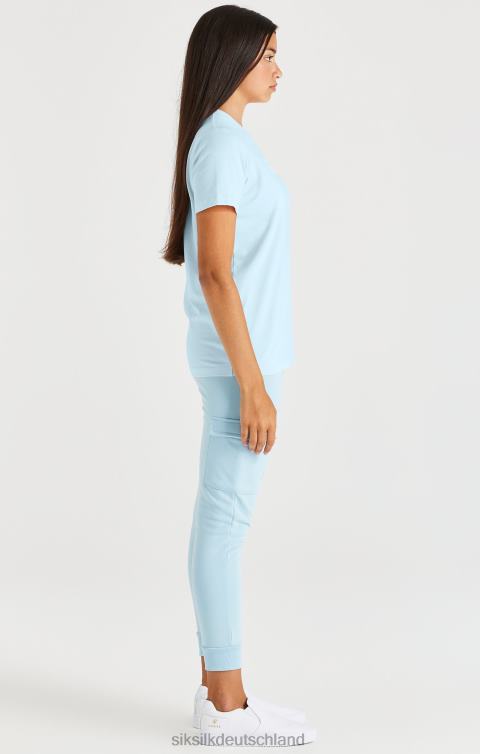 SikSilk Marken-T-Shirt – blau Mädchen 680DH319 Bekleidung