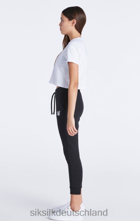 SikSilk Weißes, kurz geschnittenes Essentials-T-Shirt Mädchen 680DH321 Bekleidung