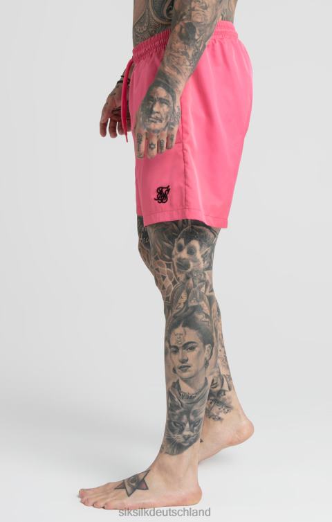 SikSilk Rosa Badeshorts Männer 680DH616 Bekleidung