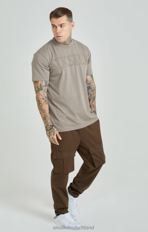 SikSilk Braune Ripstop-Cargohose Männer 680DH514 Bekleidung