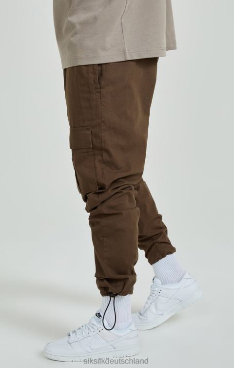 SikSilk Braune Ripstop-Cargohose Männer 680DH514 Bekleidung
