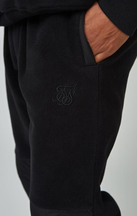 SikSilk Ecrufarbene Jogginghose mit Einsätzen aus Polarfleece und Bündchen Männer 680DH523 Bekleidung