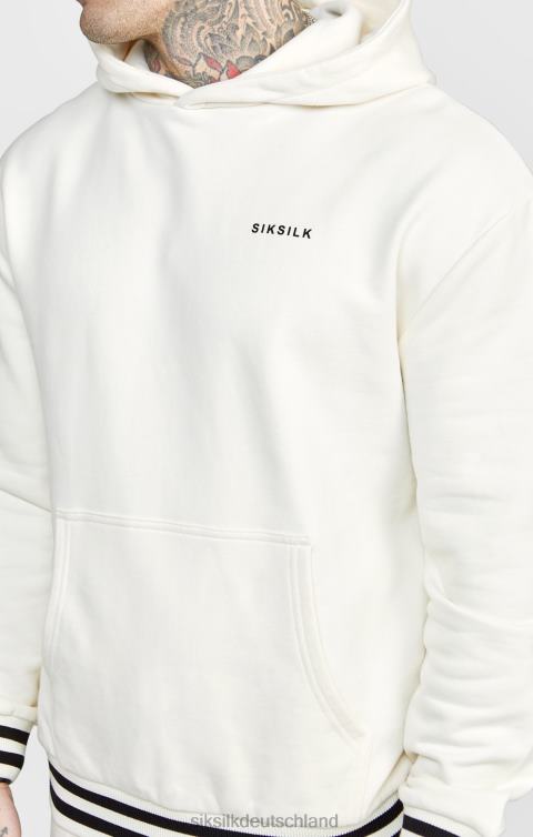 SikSilk Ecrufarbene Jogginghose mit gestreiftem Bund Männer 680DH519 Bekleidung