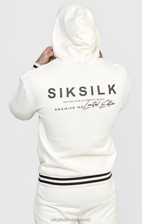 SikSilk Ecrufarbene Jogginghose mit gestreiftem Bund Männer 680DH519 Bekleidung