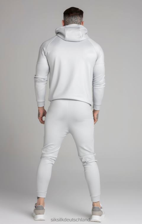 SikSilk Graue, bestickte Hose mit Bündchen Männer 680DH506 Bekleidung