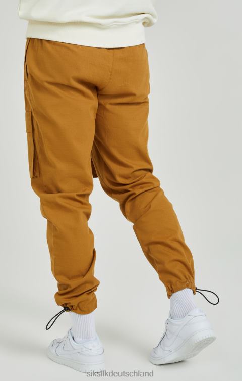 SikSilk Hellbraune Ripstop-Cargohose Männer 680DH513 Bekleidung