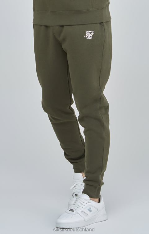 SikSilk Khakifarbene Essential-Jogginghose mit Bündchen Männer 680DH518 Bekleidung
