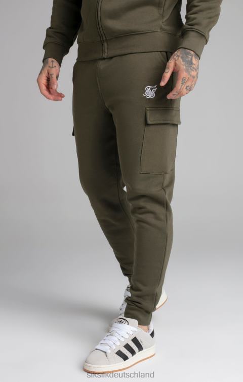 SikSilk Khakifarbener Essential-Cargo-Jogger Männer 680DH515 Bekleidung