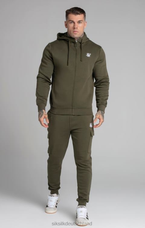 SikSilk Khakifarbener Essential-Cargo-Jogger Männer 680DH515 Bekleidung