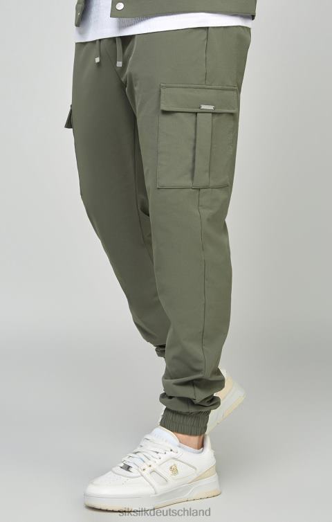 SikSilk Khakifarbener Utility-Cargo-Jogger Männer 680DH511 Bekleidung