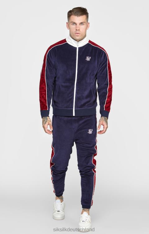 SikSilk Marineblaue Velours-Trainingshose Männer 680DH521 Bekleidung