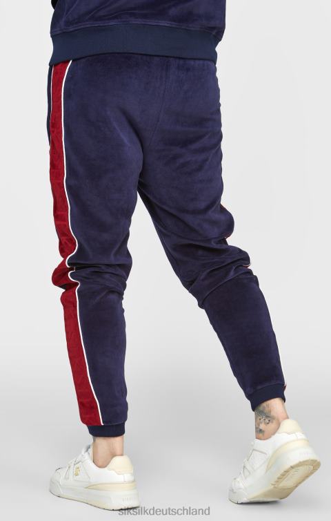 SikSilk Marineblaue Velours-Trainingshose Männer 680DH521 Bekleidung