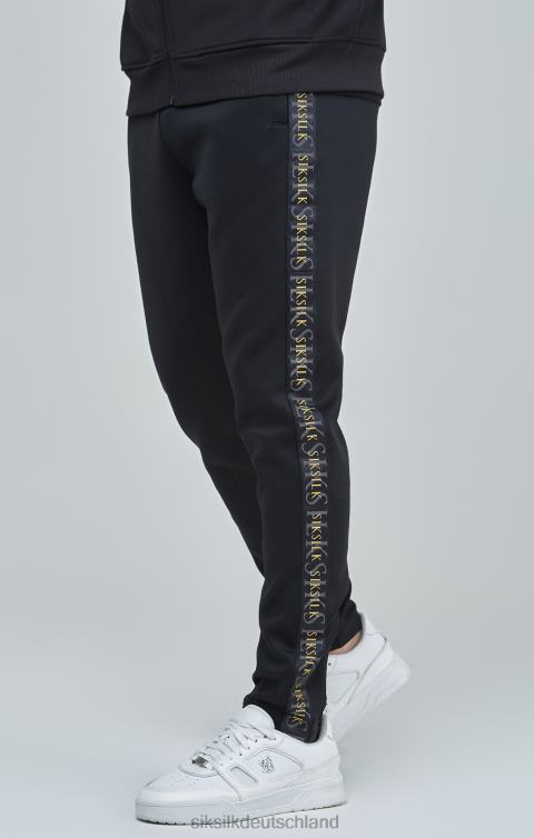 SikSilk Trainingshose mit schwarzem Goldband Männer 680DH529 Bekleidung