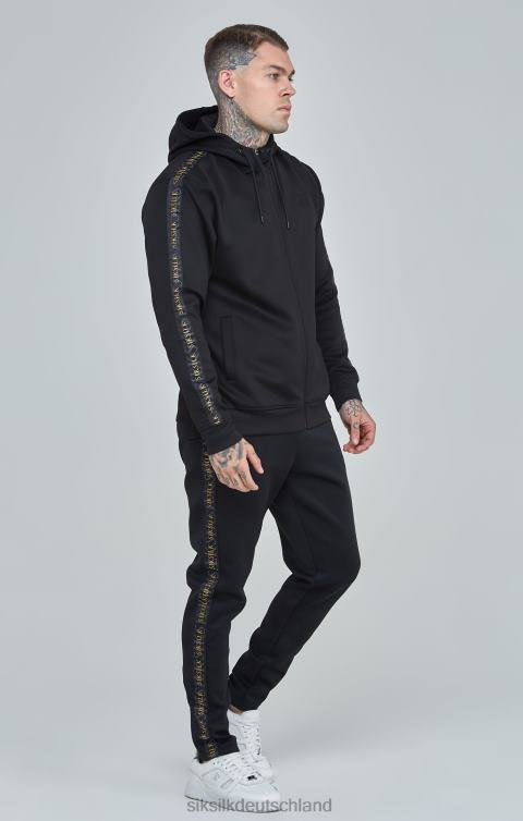 SikSilk Trainingshose mit schwarzem Goldband Männer 680DH529 Bekleidung