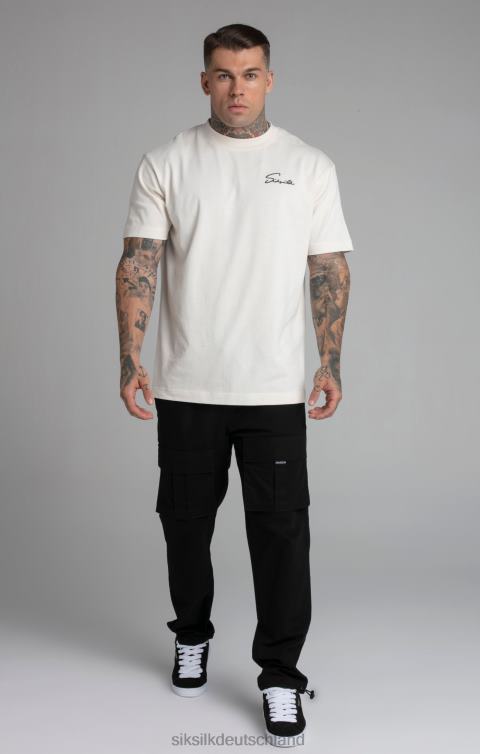 SikSilk schwarze Ripstop-Cargohose Männer 680DH512 Bekleidung