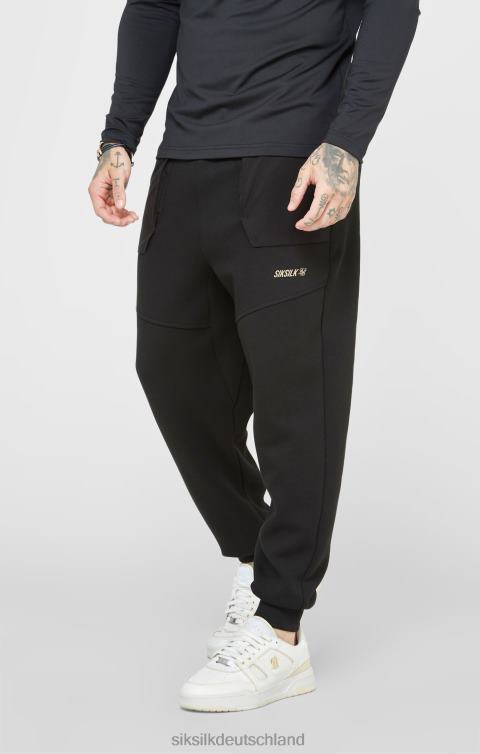 SikSilk schwarze Sporthose Männer 680DH520 Bekleidung